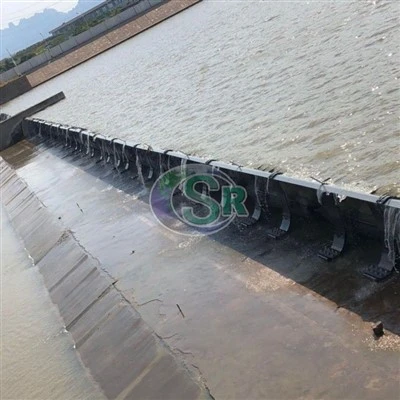 Gerbang Spillway Pneumatik Didukung Oleh Tas Tiup